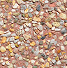 red dyed river stone